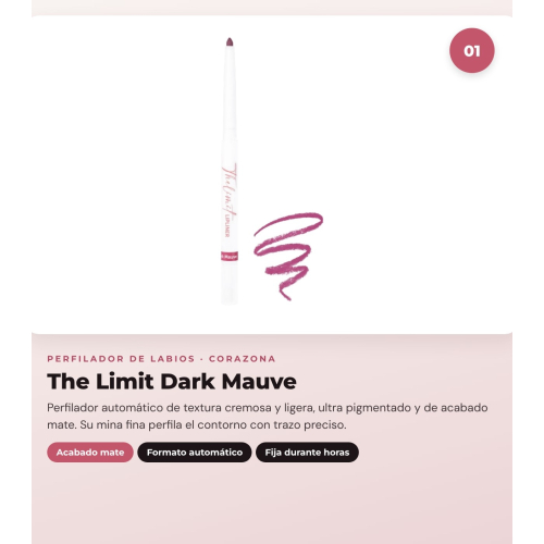 CORAZONA - Pacchetto Trío Labbra con The Limit Dark Mauve, Pure Crystal True Mauve e Gloss Up Icy Kiss