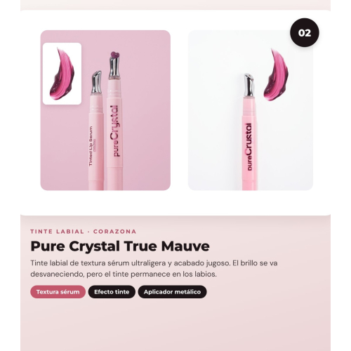 CORAZONA - Pacchetto Trío Labbra con The Limit Dark Mauve, Pure Crystal True Mauve e Gloss Up Icy Kiss