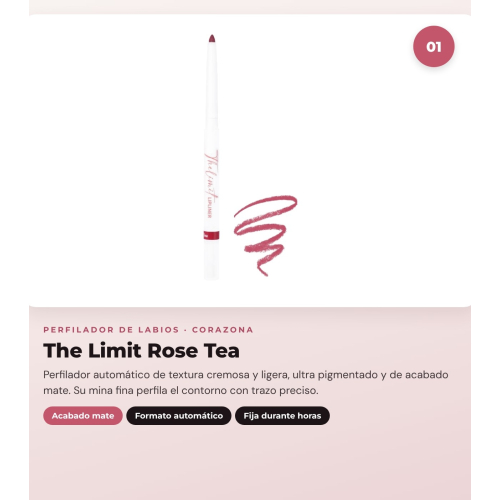 CORAZONA - Pacchetto Trío Labbra con The Limit Rose Tea, Pure Crystal Deep Rose e Gloss Up Icy Kiss