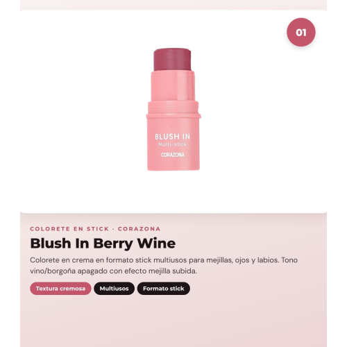 CORAZONA - Pacchetto Trio Guance Blush In - Berry Wine + Bronze In - Maui + Glow In - Desert Light