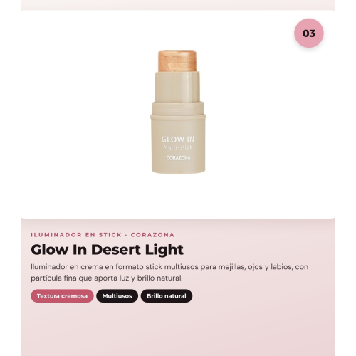 CORAZONA - Pacchetto Trio Guance Blush In - Berry Wine + Bronze In - Maui + Glow In - Desert Light