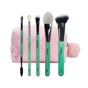 CORAZONA - Set in edizione limitata di 5 pennelli + beauty case Fluffy CORAZONA - Set in edizione limitata di 5 pennelli + beauty case Fluffy