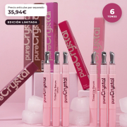 CORAZONA - Set di Siero Labbra Tinto in Pure Crystal Edizione Limitata - 6 Tinte Labbiali Siero con Applicatore Metallico Effetto Freddo - Finitura Glossy e Tinta a Lunga Durata