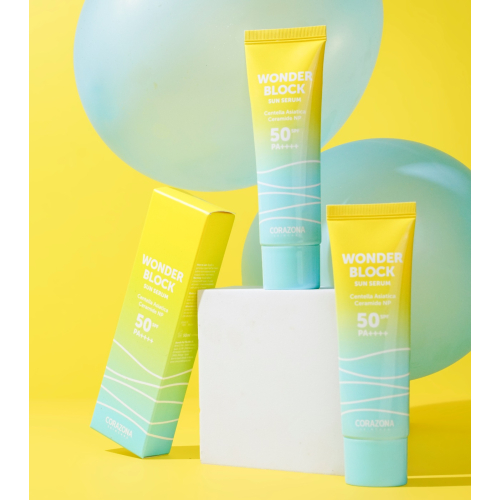 CORAZONA Skincare - Siero solare Spf 50 PA++++ Wonder Block