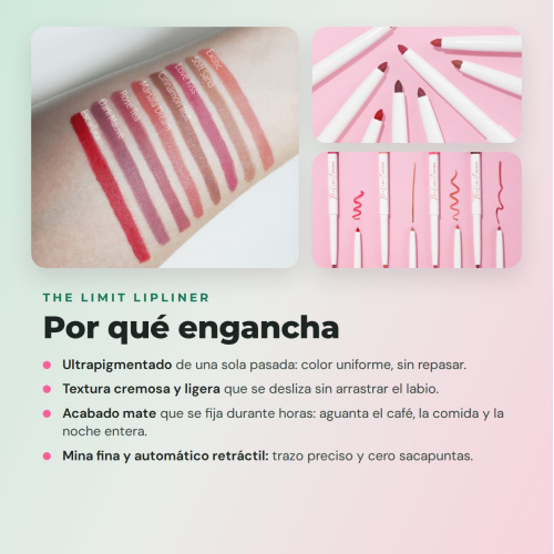 CORAZONA The Limit Full Set  | 8 Profilatori di Labbra Ultrapigmentati con Texture Cremosa e Finitura Opaca Cruelty Free Vegan