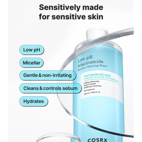 COSRX - Acqua micellare detergente con niacinamide Low PH