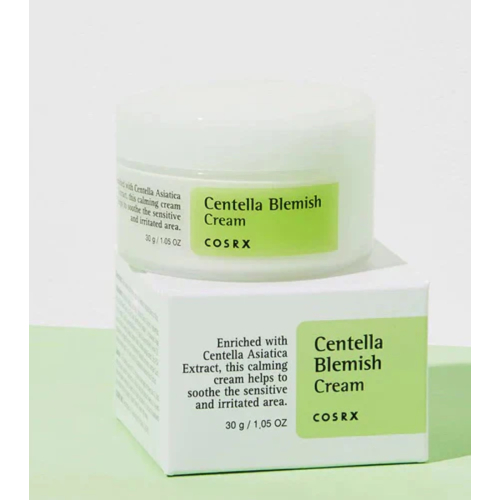 COSRX - Crema viso anti-imperfezioni Centella Blemish Cream - Pelle sensibile e a tendenza acneica
