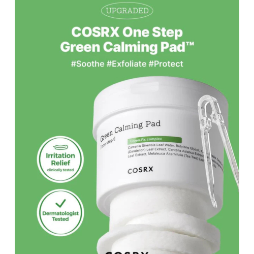 COSRX - Tonico viso lenitivo verde in formato pads.