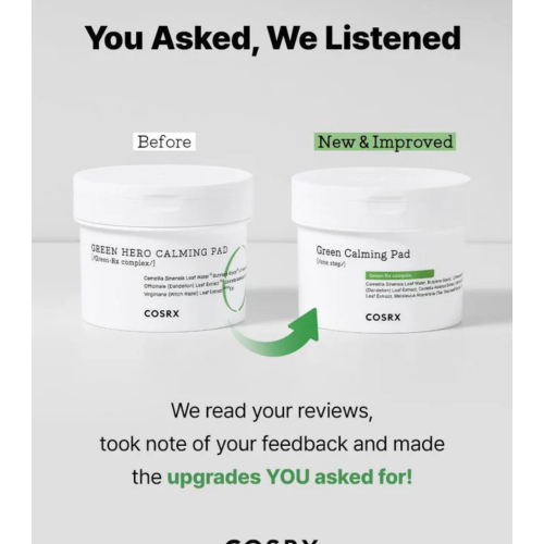 COSRX - Tonico viso lenitivo verde in formato pads.