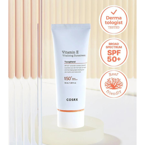COSRX - Crema solare viso SPF50+ Vitamin E Tocopherol