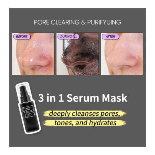 COXIR - Maschera viso purificante Black Rise Txa Pore