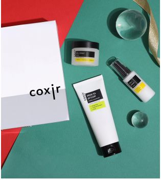COXIR - Set per la cura del viso anti-macchie Black Snail Gift Set