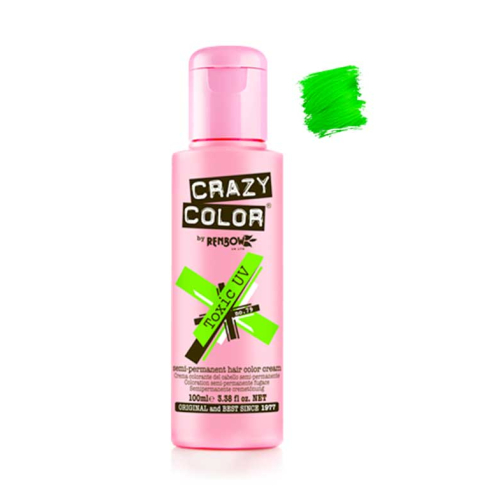 CRAZY COLOR - Crema colorante per capelli - Nº 79: Toxic UV 100ml