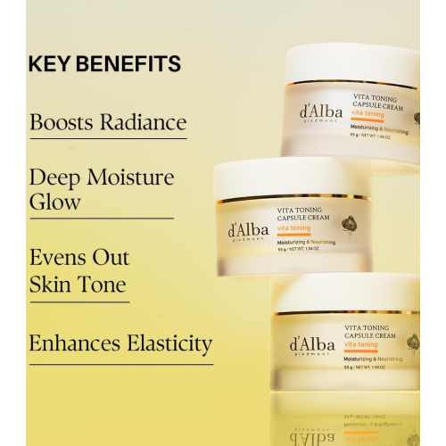 D'Alba - Crema viso illuminante Vita Toning Capsule