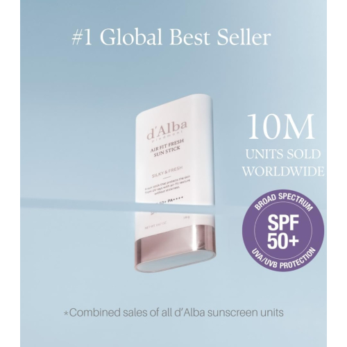 D'Alba - Stick solare per il viso Air Fit Fresh SPF50+ PA++++