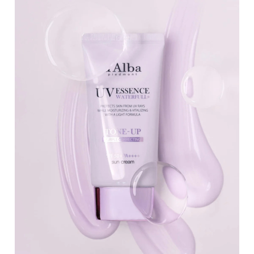 D'Alba - Protezione solare per il viso Tone-Up SPF50+ PA++++ - Purple Correcting