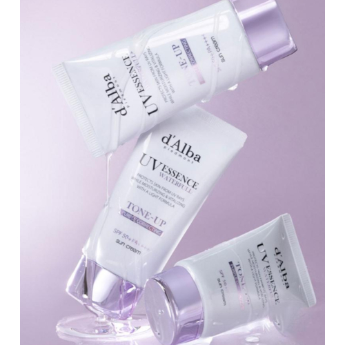 D'Alba - Protezione solare per il viso Tone-Up SPF50+ PA++++ - Purple Correcting