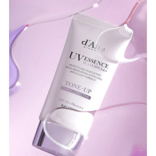 D'Alba - Protezione solare per il viso Tone-Up SPF50+ PA++++ - Purple Correcting
