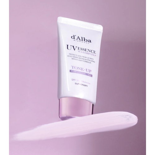D'Alba - Protezione solare per il viso Tone-Up SPF50+ PA++++ - Purple Correcting