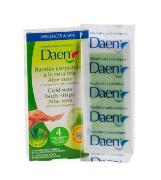 Daen - Strisce corpo capelli rimozione freddo ceretta - Aloe