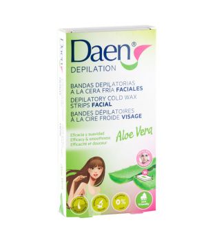 Daen - Strisce viso capelli rimozione freddo ceretta - Aloe