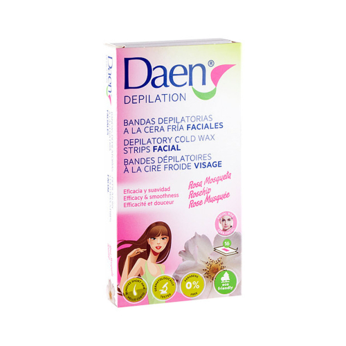 Daen - Strisce viso capelli rimozione freddo ceretta - rosa canina