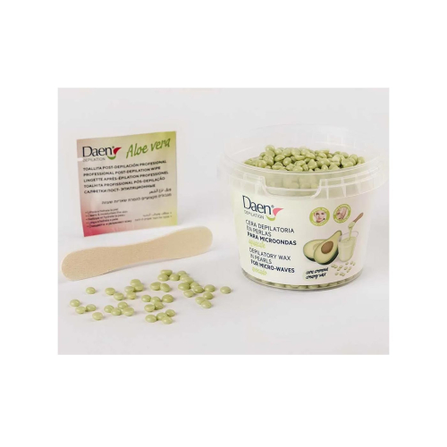 Daen - Perle di cera depilatoria per microonde - Avocado