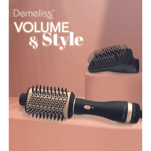 Demeliss - Spazzola 2 in 1 per asciugatura e styling Volume & Style