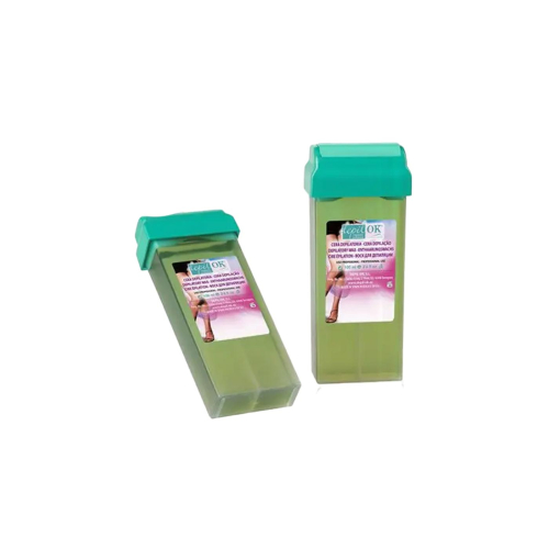 Depil-Ok - Cera depilatoria roll-on alla menta