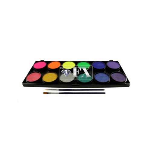 Diamond FX - Palette di 6 Aquacolors per viso e corpo - FSM12-NM