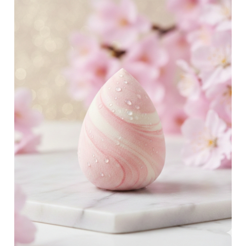 Diana Piriz Cosmetics - Spugna per il trucco Pink Sakura + custodia ventilata