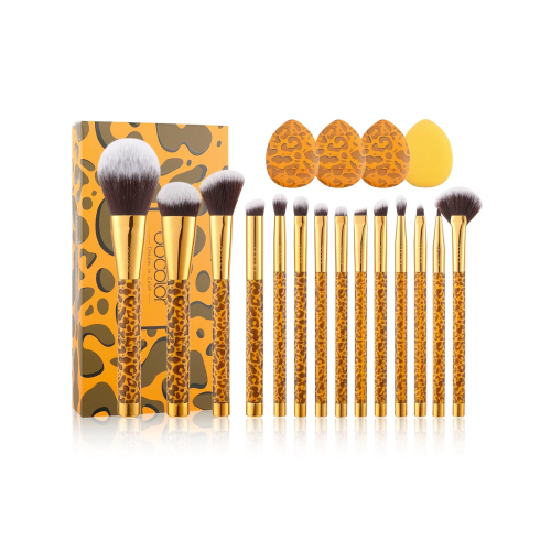Docolor - Set pennelli Leopard (15 pezzi)