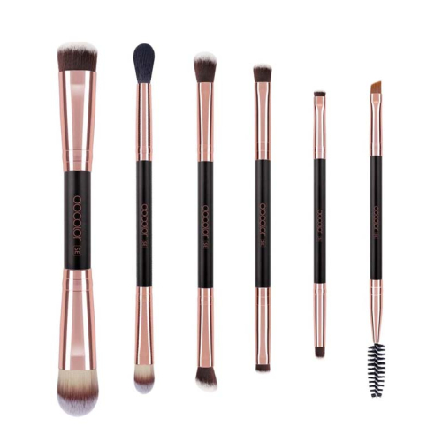 Docolor - Double Ended Set di pennelli (6 pezzi) - Rose Gold