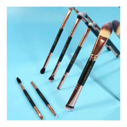 Docolor - Double Ended Set di pennelli (6 pezzi) - Rose Gold