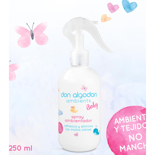 Don Algodon - Deodorante spray per ambienti e tessuti - Baby