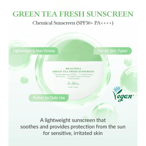 Dr. Althea - Protezione solare Green Tea Fresh SPF50+ PA++++