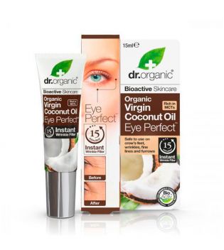 Dr Organic - Contorno occhi con olio di cocco vergine biologico