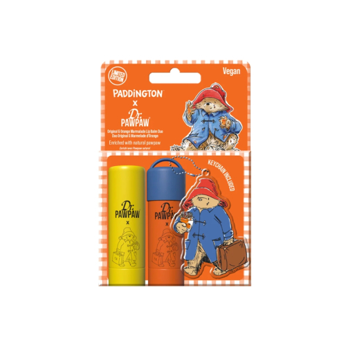 Dr. Paw Paw - *Paddington* - Duo di balsami per labbra - Original + Orange