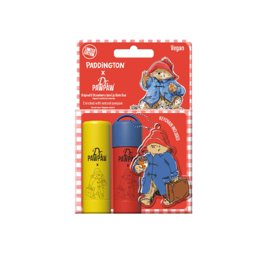 Dr. Paw Paw - *Paddington* - Duo di balsami per le labbra - Original + Strawberry