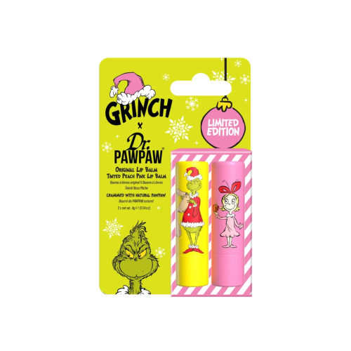 Dr. Paw Paw - *The Grinch* - Duo di balsami per le labbra - Peach Pink & Original