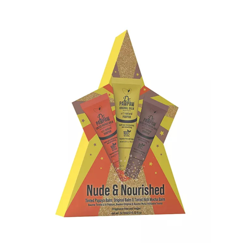 Dr. Paw Paw - Trio di balsami per le labbra Nude & Nourished - Tinted Papaya, Original & Tinted Rich Mocha