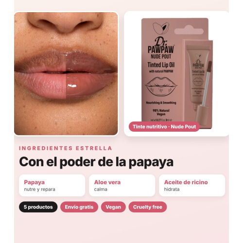 Dr. PAWPAW - Kit Pacco Invernale Labbra 5 Prodotti | Dúo Esfoliante Scrub & Nourish, Balsamo Original Clear, Maschera Overnight, Cloud Balm e Tinta Labiale Nutriente