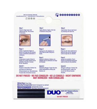 DUO - Colla per ciglia Quick-Set Striplash - Bianco/Trasparente