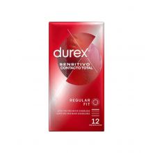 Durex - Preservativi sensibili al contatto totali - 12 unità