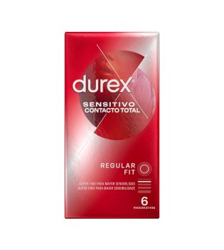 Durex - Preservativi sensibili al contatto totali - 6 unità