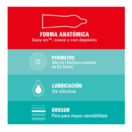 Durex - Preservativi Sensitive Slim Fit - 10 unità