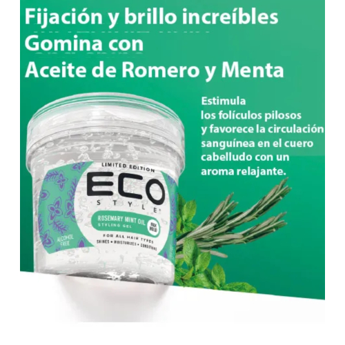 Eco Styler - Gel fissativo e modellante per tutti i tipi di capelli - Rosemary Mint Oil 236ml