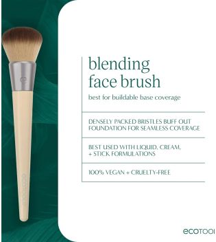 Ecotools - Pennello per fondotinta Blending Face Brush