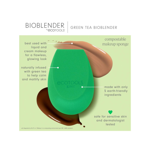 Ecotools - Spugnetta per il trucco Green Tea Bioblender