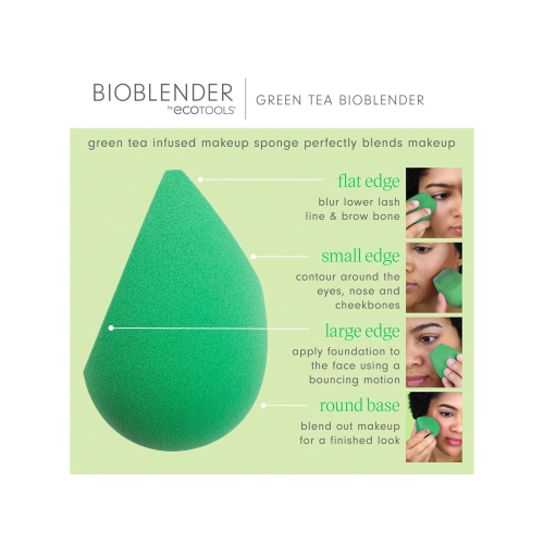 Ecotools - Spugnetta per il trucco Green Tea Bioblender